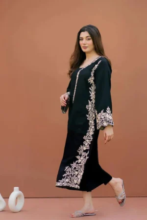 KN939-2PC Dhanak Embroidered Suit